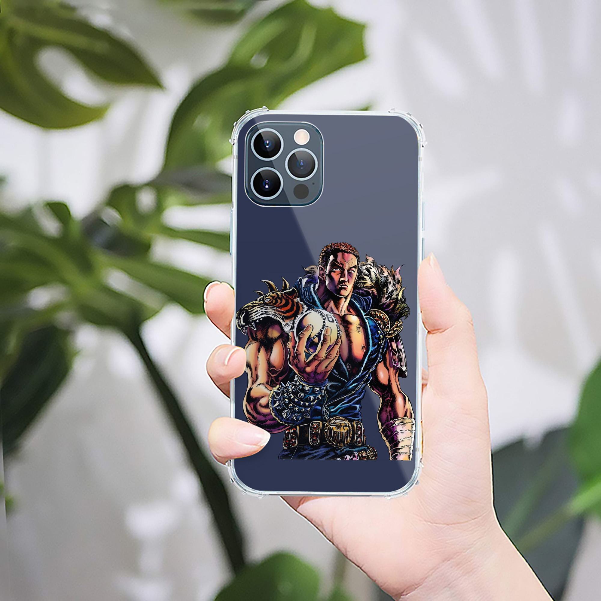 （画像用） 北斗の拳 Fist of the North Star 【iPhone 12シリーズ対応】透明スマホケース（クリアソフトケース）